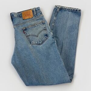 Vintage Levis 550 Jeans Mens 34 x 33 Blue Relaxed Fit 90s Denim Tapered